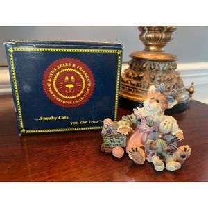 Boyds Bears The Purrstone Collection "Clawdette Fuzzface & Wuly" 1999 NIB